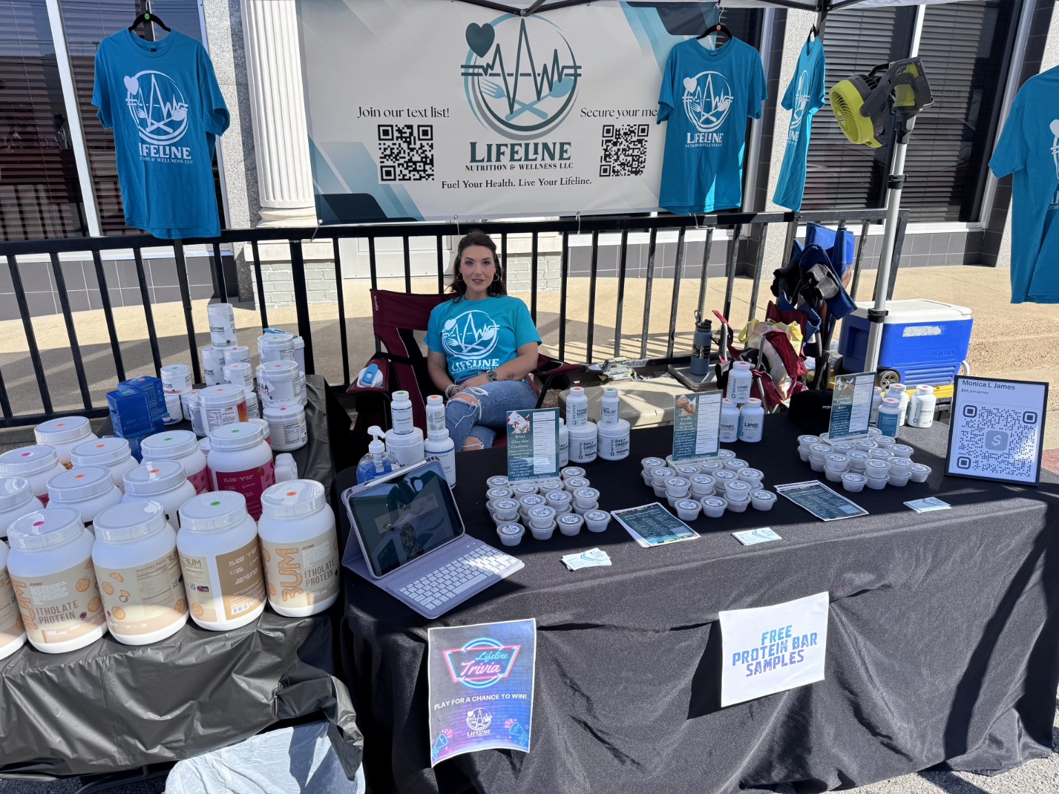 Monica James representing LifeLine Nutrition & Wellness in the Searcy community